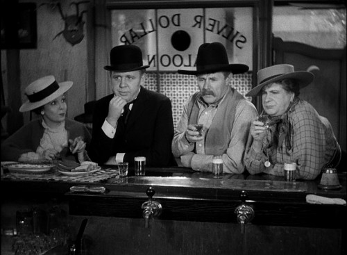 ZaSu Pitts, Charles Laughton, Charles Ruggles, and Maude Eburne in Ruggles of Red Gap (Leo McCarey, 1935)